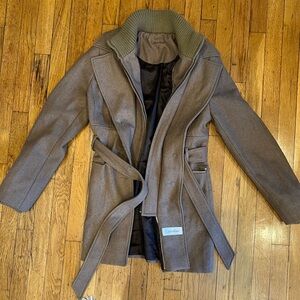 Calvin Klein Womens Brown Coat
